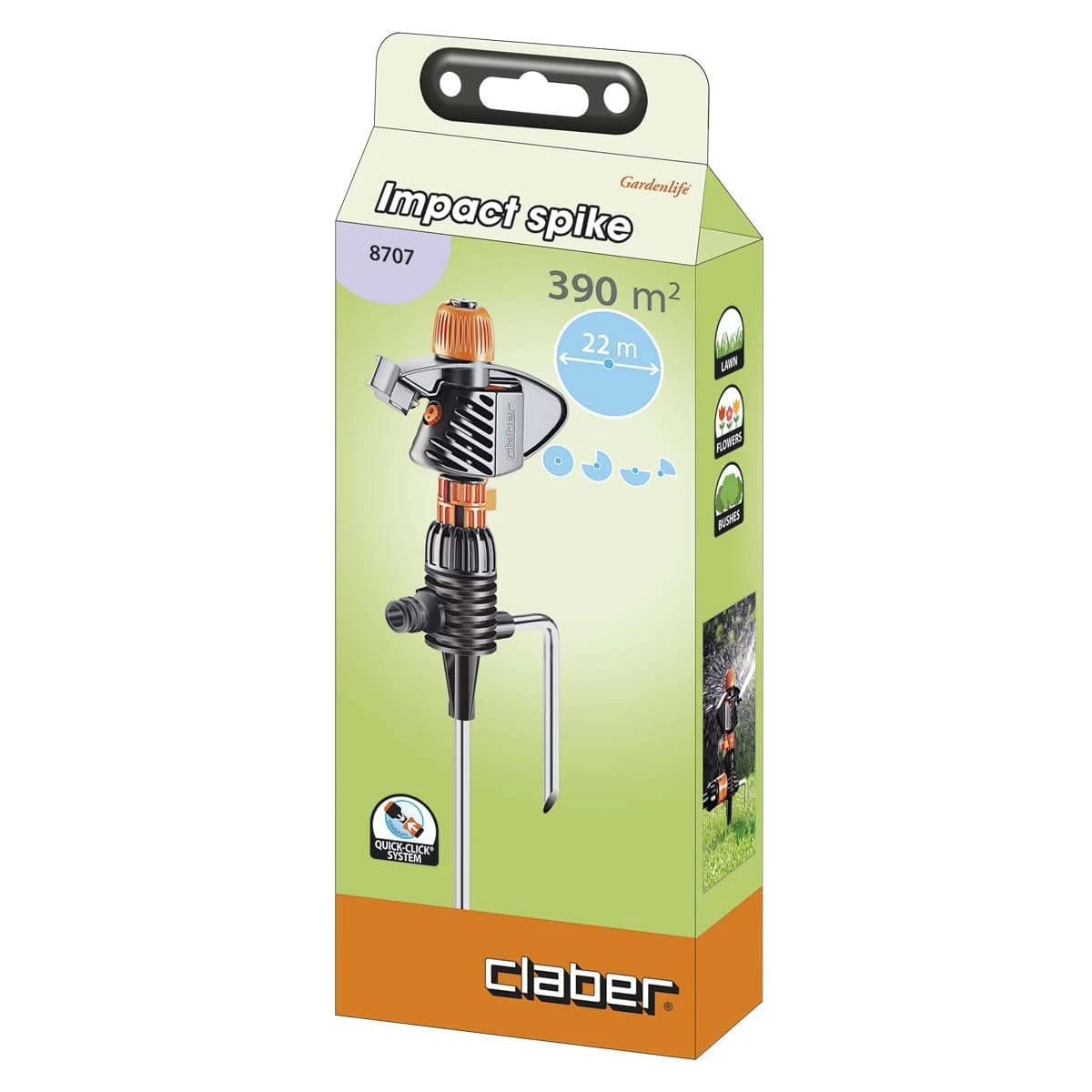 Claber Impact Sprinkler On Spike - 8707 - Image 2