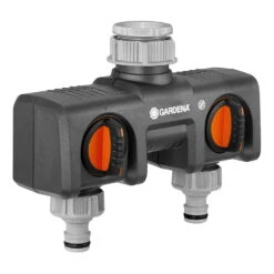 Gardena Twin Channel Tap Connector - 8193