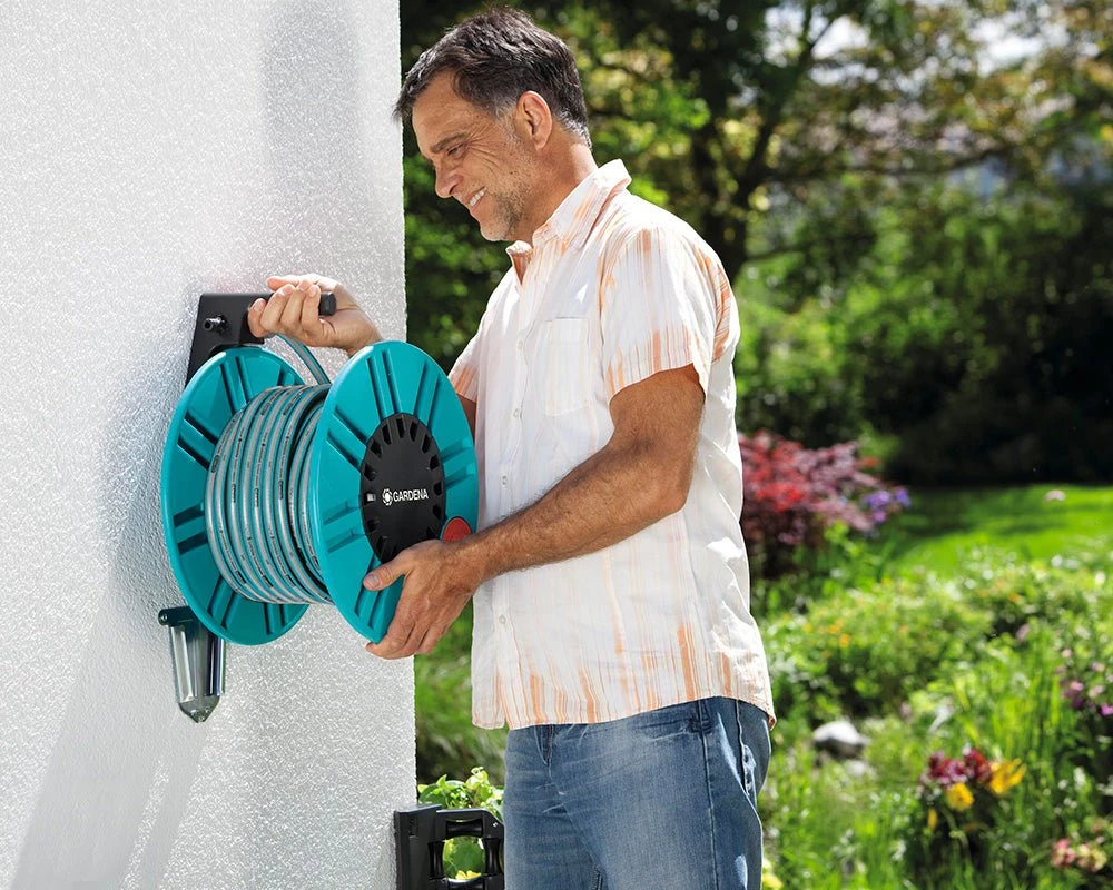 Gardena Classic Wall-Mounted Hose Reel W/ Hose Guide - 2650 - Image 6