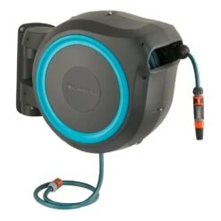 Gardena Wall-Mounted 25m Hose Reel RollUp M/L - 18620